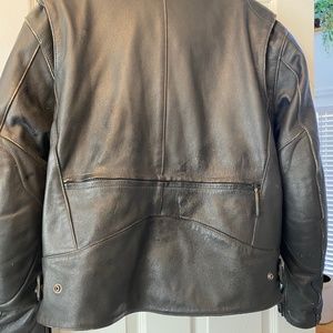 HARLEY-DAVIDSON MENS L BLACK LEATHER JACKET